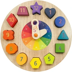 Schmetterline Kronolino - Holzuhr Mit Regenbogen-Farben