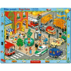 SPIEGELBURG COPPENRATH Rahmenpuzzle - In Der Stadt (25 Teile)