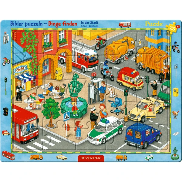 SPIEGELBURG COPPENRATH Rahmenpuzzle - In Der Stadt (25 Teile) 3 SPIEGELBURG COPPENRATH Rahmenpuzzle - In Der Stadt (25 Teile)