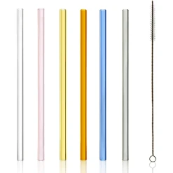 Stölze Lausitz Glastrinkhalme Bar 20 Cm 7er Set Bunt